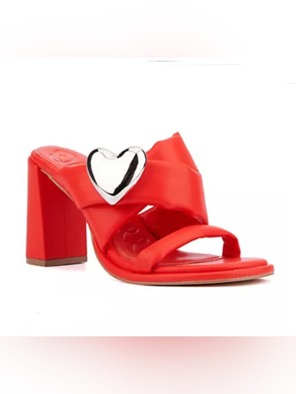 Olivia Miller Women's Lovey Dovey Heel Sandal Size 7 New